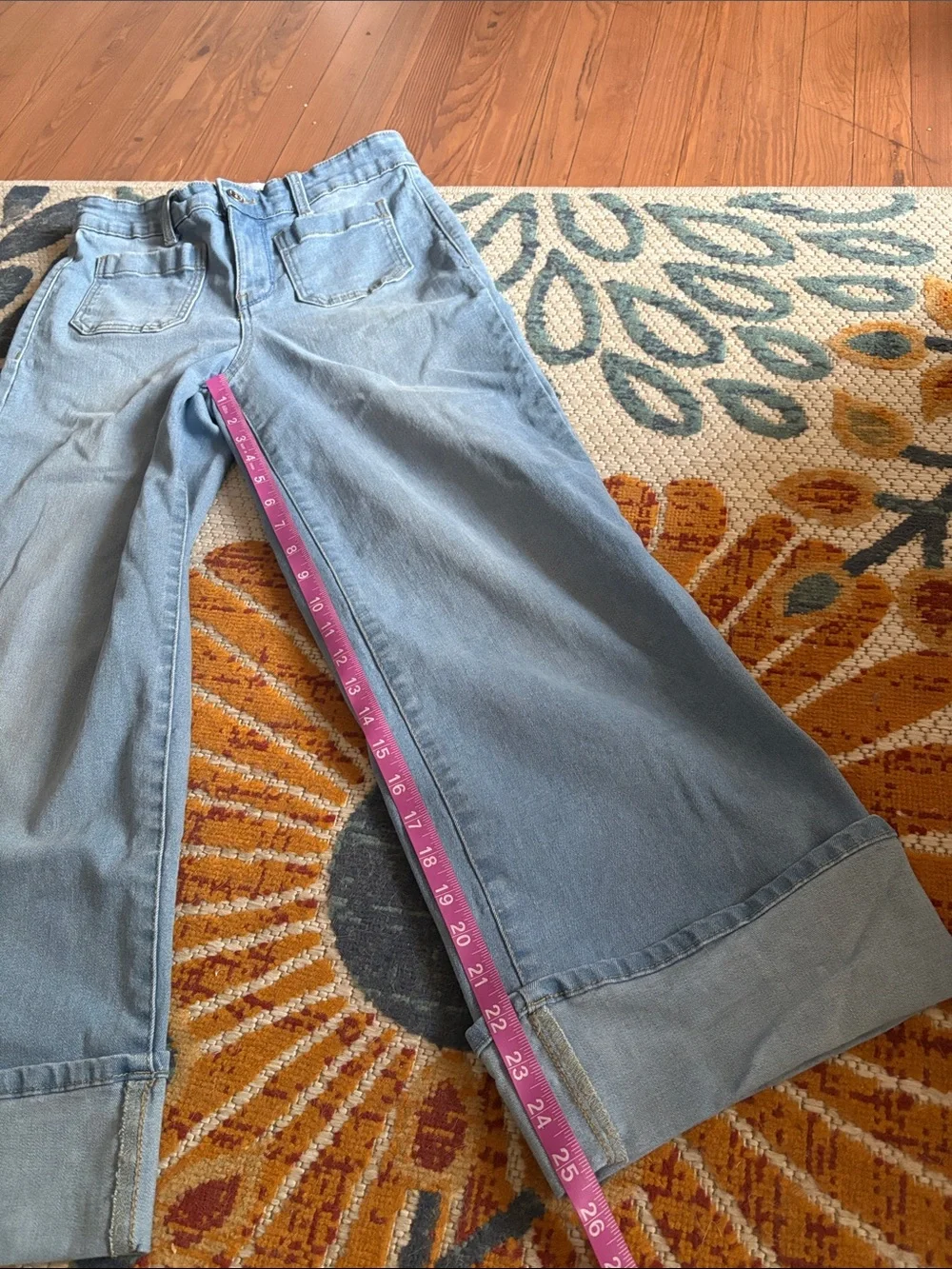 crown & ivy Light Blue Wide-Leg  Jeans size 4